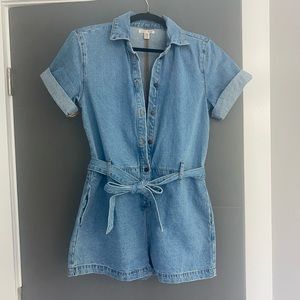 Billabong x The Salty Blonde Denim Romper